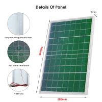 Kit De Panel Solar 300W 18V PET Marco De Aluminio Monocrystalline Recargable Portátil Para Uso Exterior Banco De Energía Para Móvil - details 1