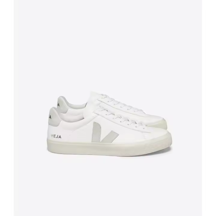 Veja CAMPO LEATHER EXTRA WHITE NATURAL SUEDE - 1