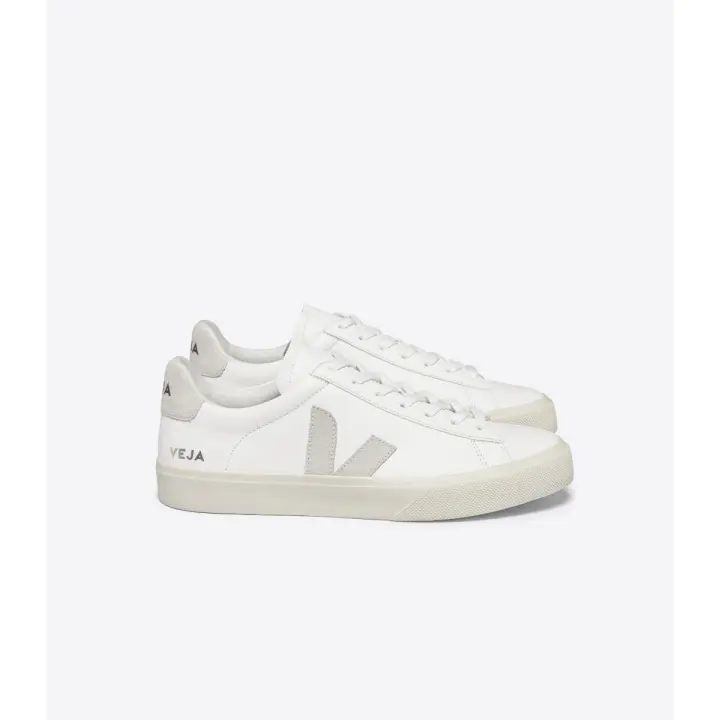 Veja CAMPO LEATHER EXTRA WHITE NATURAL SUEDE - 1