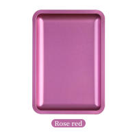 Plato De Almacenamiento De Cosméticos De Acero Inoxidable Cuadrado Para Arte De Uñas Y Manicura Con Tweezers Cuchillas Y Bolígrafos Contenedor De Dishes Para Uñas Falsas - details 6