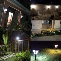Spotlight Solar Exterior 5500K Luz De Jardín Decorativa Para Patio Yard Lámpara De Pared Solar Con Inducción Luz De Suelo Para Jardín Moderna IP65 ABS Batería De Litio - details 16