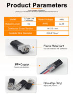 Conector Eléctrico Impermeable 2 Pines 10 Piezas Para Cable De Automóvil Conector De Terminal De Conexión En Strip - details 2