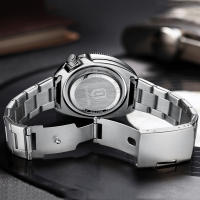 Reloj De Cuarzo Para Hombre QINGXIYA Diseño De Moda Acero Inoxidable Impermeable Con Manos Luminosas Y Calendario Completo - details 4