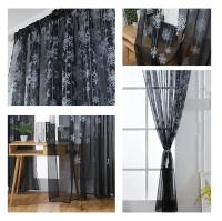 1pc Cortinas Navideñas Festivas Con Estampado De Copos De Nieve Crea El Ambiente Perfecto Para La Fiesta Material De Poliéster Tela Tejida Estilo Americano - details 6