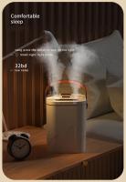 Umidificador USB Grande 1.8L Con Doble Bico Luz Nocturna Para Escritorio Habitación Coche Atomizador Portátil Método De Humidificación Descarga De Nieve Potencia 5W Voltaje 5V Ruido <36db - details 3