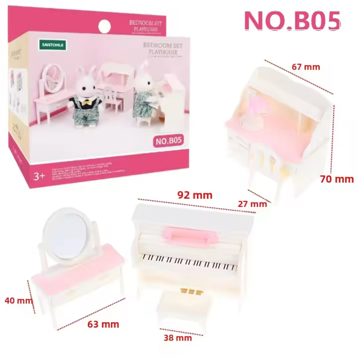 Muebles Para Muñecas De 12 Pulgadas Casa De Muñecas Forest Family Microfilm Juguete De Plástico Para Niños Y Niñas De 3 a 12 Años - 1