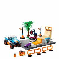 Juego De Bloques De Construcción Serie Ciudad Escena De Patrón De Calle Con Parque De Skate Assembly Regalo Para Niños - details 3