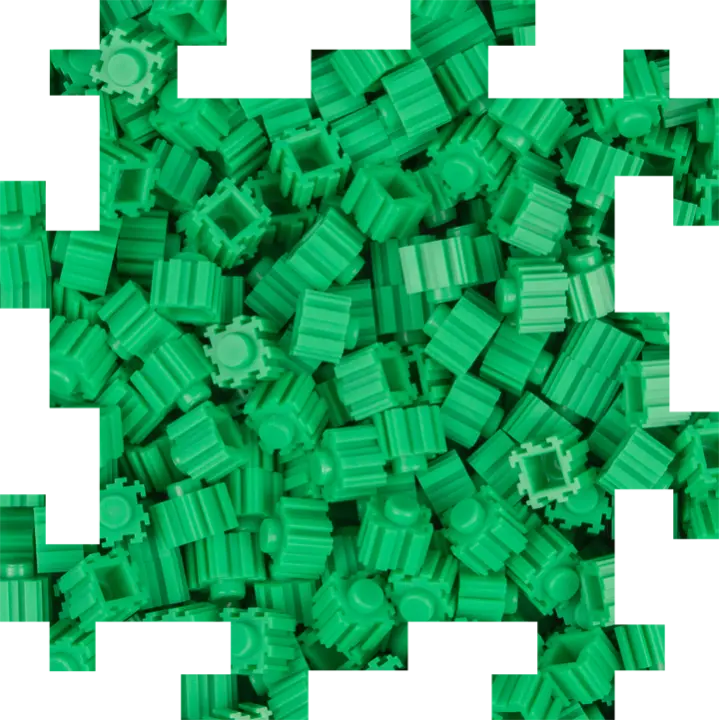 CefaToys - Pix Brix Pixel Art, juguete de construcción en horizontal, vertical y diagonalmente ,crea mosaicos, figuras en 2D y 3D, 500 piezas Verdes, compatible con otras marcas, para Niños a partir de los 6 años - 1