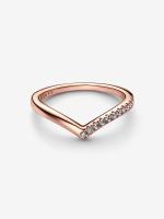 Pandora Timeless Wish Half Sparkling - Baño de Gold Rose de 14K - details 1