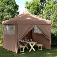 vidaXL Tienda de fiesta plegable Pop-Up 4 paredes laterales tienda Color Burdeos,  Terracota,  Beige y mas - details 4