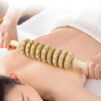 Rodillo De Masaje De Madera Para Puntos Trigénicos Y Libro De Masaje Manual Para El Gimnasio Uso Doméstico Alivio De Músculos Dolorosos Y Cellulite - details 12