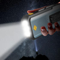 Radio De Mano Con Energía Solar Emergencia AM/FM/NOAA Linterna LED De Lectura SOS Alarme 2000mAh Recargable Portátil - details 6