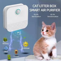 Purificador De Olores Inteligente Para Caja De Arenero De Gato Desodorante Para Inodoro De Mascotas Adecuado Para Perros Y Gatos Material Plástico - details 1