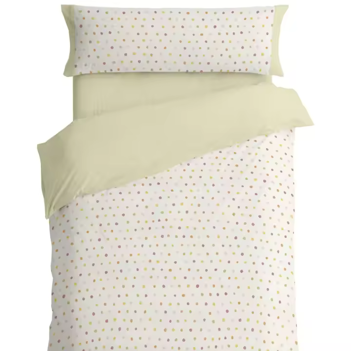 Juego de funda nórdica infantil 50% Algodón- 50% poliéster. Disponible en cama de 90, 105, 135 y 150-160cm. Color Multicolor. Tacto suave. - 1