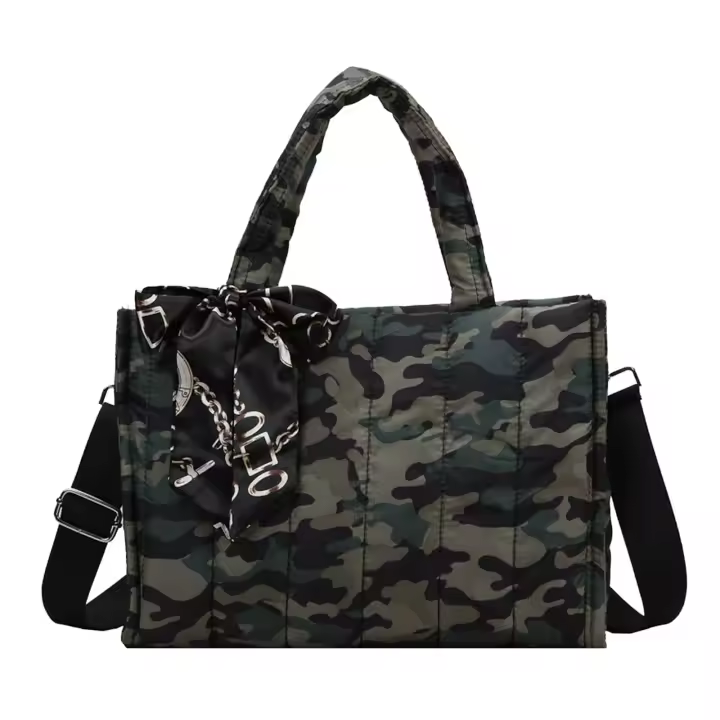 Bolso de Mano para Mujer, impermeable, de Nailon, Grande, Con Cremallera, para la Escuela, Viajes - 1