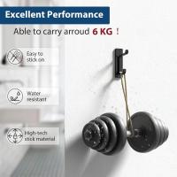 Ganchos adhesivos extra Fuertes, para Colgar hasta 6 kg, resistor de metal inoxidable en la Puerta de La Parada - details 0