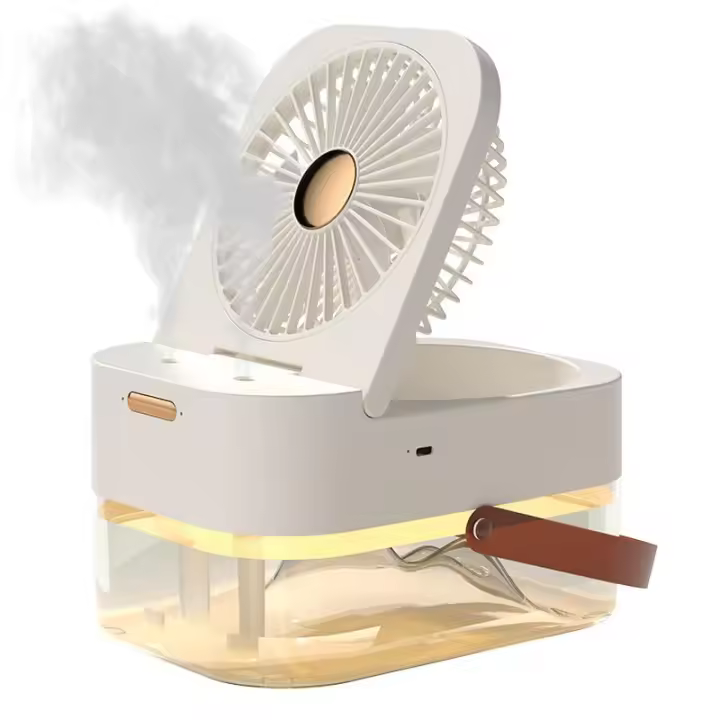 Aire acondicionado portátil, de Habitación Enfriador, 3 velocidades de viento y Luz, Tanque de Agua recargable de 2,5l - 1