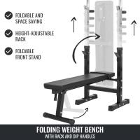 Gorilla Sports Banco de Pesas con Juego de Pesas de triple agarre de 100 kg - details 4