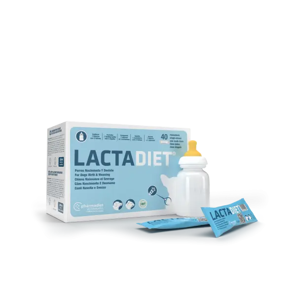 Lactadiet Nacimiento y Destete Perros 300 g (40 sobres de 7,5 g) - 1