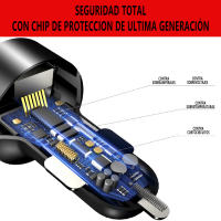 TEMCO Cargador Mechero Coche LCD Doble USB A, Carga rapida 2.4A 17W Doble Puerto USB A, Adaptador 2 USB A Automóvil Teléfono Movil Tablets Compatible con Apple iPhone Samsung Huawei Xiaomi (Black) con Pantalla led para voltaje del coche - details 4