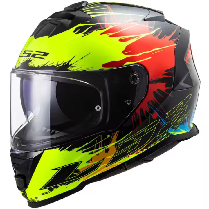 Casco integral LS2 FF800 Drop Negro amarillo 22.05 (Sin Pinlock) - 1