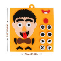 Rompecabezas 3D Divertido Juego De Expresiones Faciales Montessori Educativo Para Niños 30 Cm Autoadhesivos De Caras - details 3