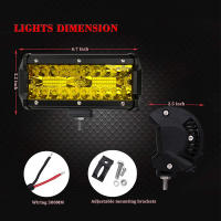 Luz De Trabajo LED De 7 Pulgadas Para Jeep Barra De Iluminación Offroad Barco Camión Tractor SUV ATV 12V 24V Resistente Al Agua - details 13