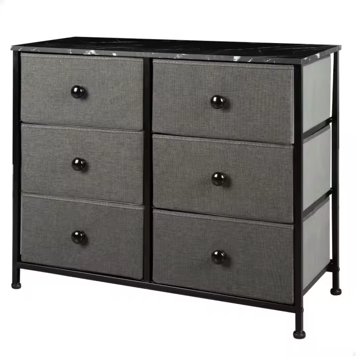 Cómoda Max Home Gris Mármol 80 x 62 x 30 cm - 1