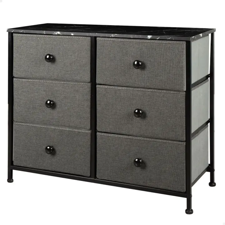 Cómoda Max Home Gris Mármol 80 x 62 x 30 cm - 1