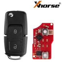 5Piezas Llave Remoto De Repuesto Estilo B5 2 Botones 2da Generación Para VVDI VVDI2 Programador Versión Inglesa XHORSE XKB528EN - details 2