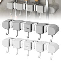 Soporte Para Escoba Y Mopa Adhesivo En La Pared Organizador Multifuncional Para Cocinas Sin Perforaciones Ecológico ABS - details 1