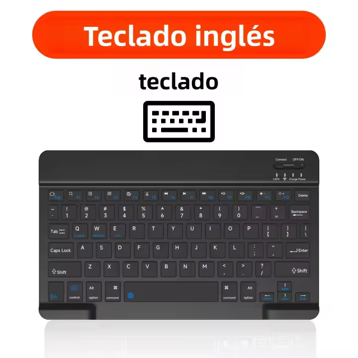 Teclado Bluetooth Mini Para Tablet Y Teléfono CASEPOKE Compatible Con iPad Xiaomi Samsung Huawei Android IOS Windows - 1
