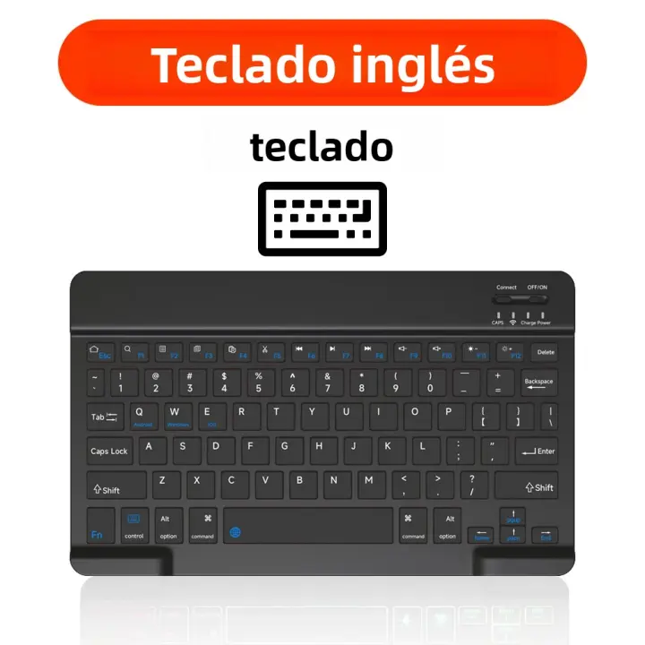 Teclado Bluetooth Mini Para Tablet Y Teléfono CASEPOKE Compatible Con iPad Xiaomi Samsung Huawei Android IOS Windows - 1
