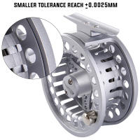 Carrete De Pesca Al Fly Sougayilang CNC-machinado Gran Arborescencia 2+1BB 1:1 Accesorios De Pesca Al Fly Serie 500 - details 4