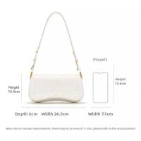 Bolso Bandolera De Lujo Ligero JW PEI 2024 Moda Retro Estilo Baguette Para Mujer Bolsos De Mano Y Hombro Compartimento Principal - details 0