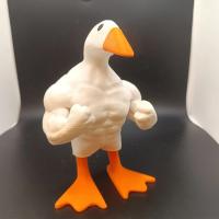 Porta Llaves De Resina Estatua De Pato Musculoso Magético Divertido Gag Gift Para Fiesta De Casa Tamaño Único Peso Del Paquete - details 0