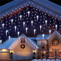 Luces De Navidad LED De Ceniza Para Exterior Decoración De Jardín Calle Y Plaza En Forma De Gota De Agua Método De Instalación Auto-contenido - details 6
