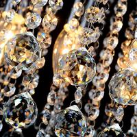 Lámpara De Techo SUNMEIYI De Cristal E27 80V-265V Para Sala De Estar Comedor Pasillo Lujo Cristal Chandelier Metal Polido Moderno - details 4
