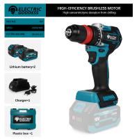 Taladro De Impacto Eléctrico Sin Cable 10mm Motor Brushless Para Batería Makita 18V Herramienta De Rompehielos Y Perforación Para Hogar DIY - details 0