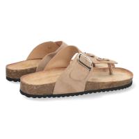 Sandalia Plana para Mujer, con Planta Bio muy Comoda color camel o beige - details 2