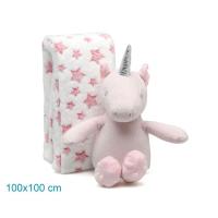 Kiokids Peluche Unicornio Con Mantita 100% Poliester - details 1