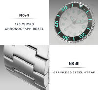 Reloj De Pulsera Mecánico CADISEN AQUA DIVER 2024 Para Hombre Lujo Resistente Al Agua 100M Con Movimiento Automático NH35A Cristal De Zafiro Luminoso Y Calendario Completo - details 9