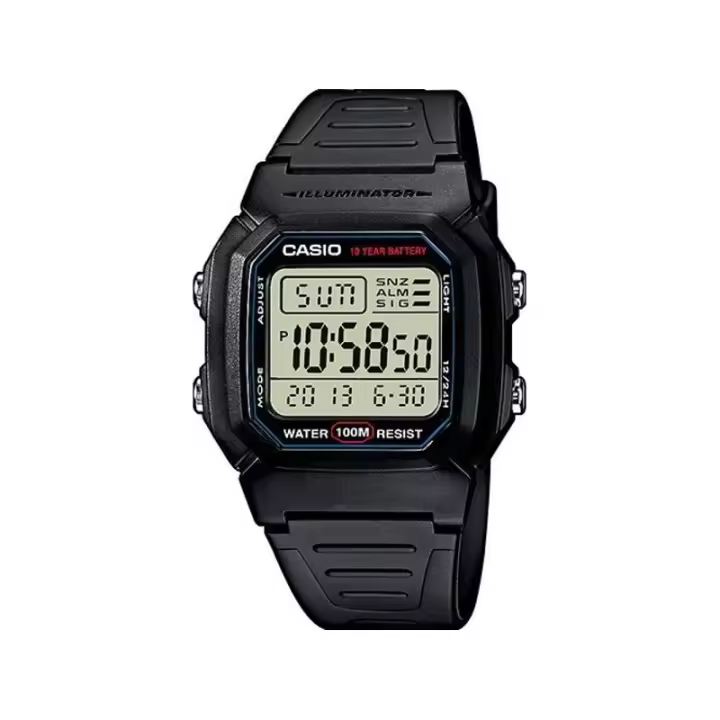 Reloj de Pulsera CASIO W-800H-1AV Digital para Hombre Color Negro W800H1AV - 1