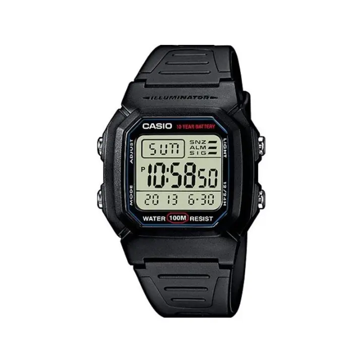 Reloj de Pulsera CASIO W-800H-1AV Digital para Hombre Color Negro W800H1AV - 1