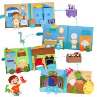 Libro Ocupado Para Niños Montessori Juguete De Juego Imaginativo Educativo Temprano Con Habilidades De Vida Y Cognición Para Niños De 3-6 Años - details 5