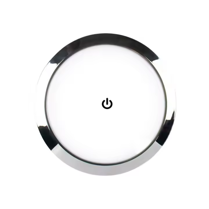 Lámpara De Techo LED Táctil Ultrafina Para RV Caravana Barco Yate Camping Coche 12V/24V Luz De Leche Redonda Para Lectura - 1