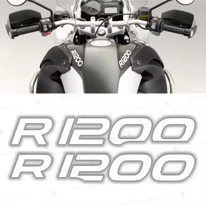 Pegatinas Vinilo Moto BMW Motorrad R1200 GS Adventure Pixelart Biker - Adhesivos y Instrucciones Fáciles - Duración 8 Años - 21cm X 3cm - Marca Pixel - 1