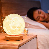 Lámpara Nocturna De Luna LED Creativa En 16 Colores Con Control Táctil Y Rotación 360° Luz Nocturna Para Oficina Y Hogar - details 7