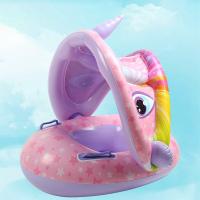 Anillo de natación con sombrilla para bebé, flotador de piscina, Círculo de natación inflable de unicornio, asiento de bebé, juguetes de piscina, fiesta de verano - details 10