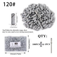 100PCS Bandas De Lijado Para Uñas Pequeñas 3mm Con 1Pcs Eje Metálico Para Eliminación De Gel Y Acrílico 80#120#180#240# - details 3
